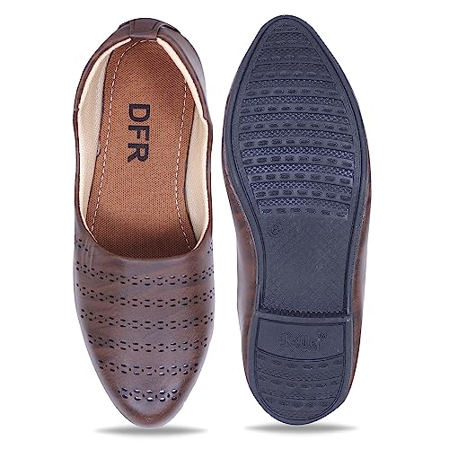 Image of DFR Men's Ethnic Juttis Mojaris & Casual Shoes Loafers