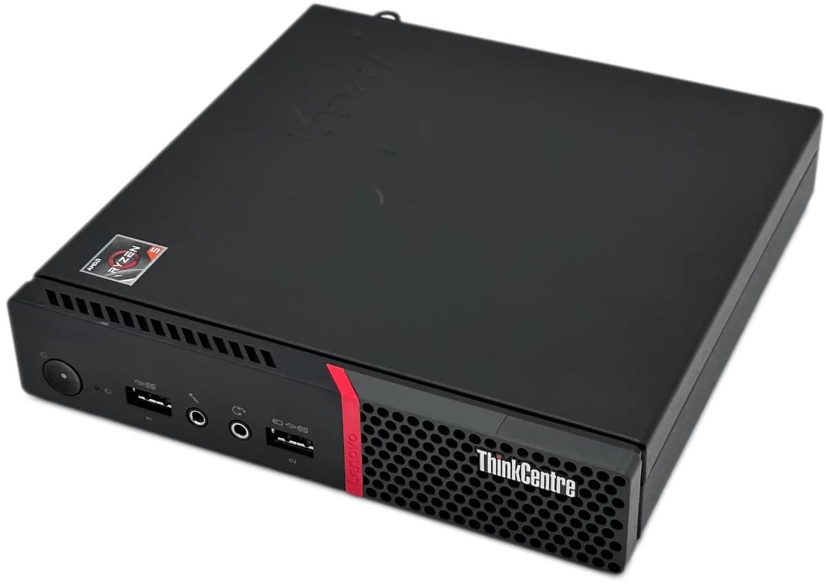 Lenovo ThinkCentre M715Q Mini Desktop Computer PC, AMD Ryzen 5 Pro