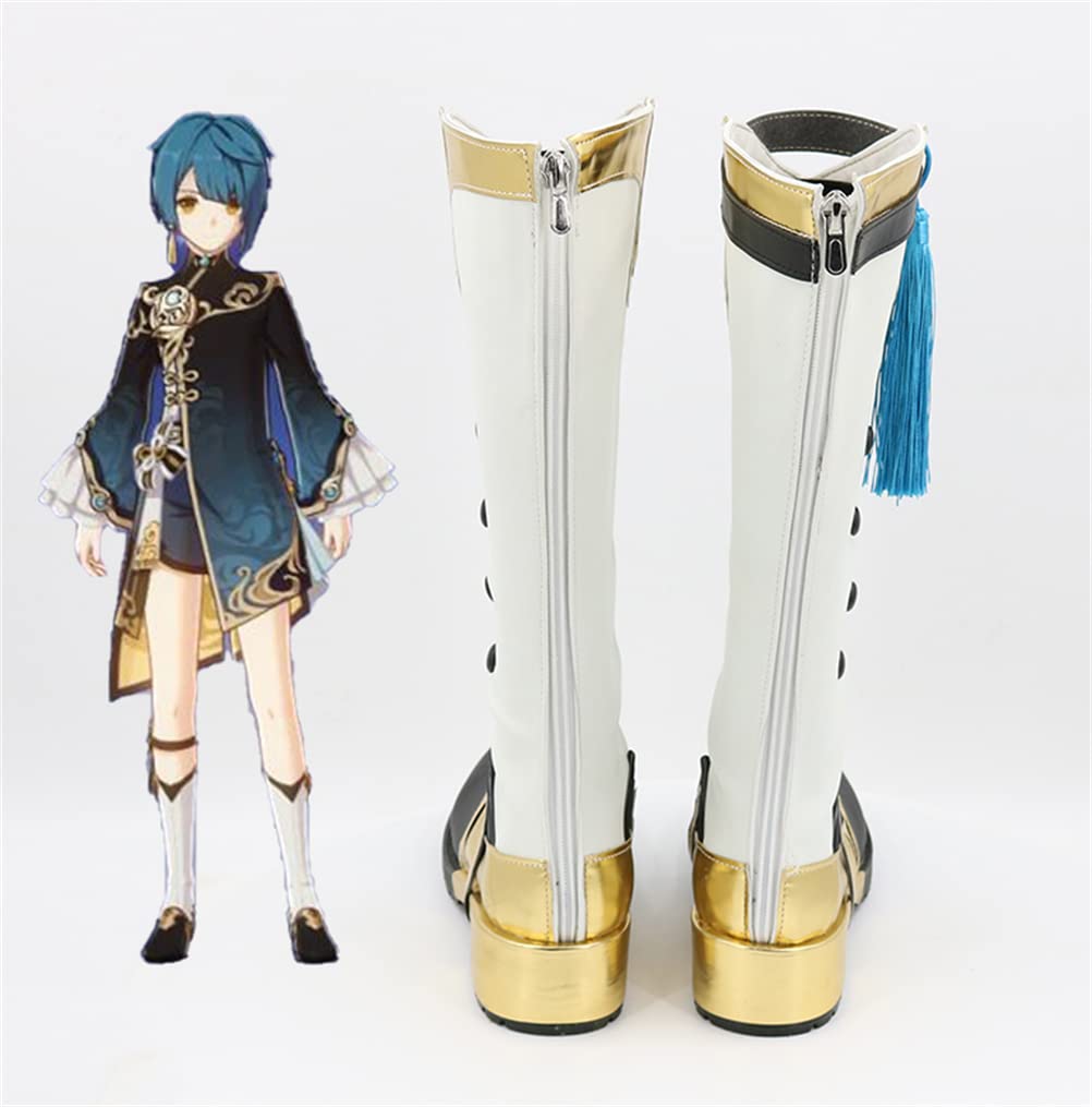 Amazon.co.jp: [HAISNOW]行秋 cosplay シューズ 靴 コスプレ用 : ホビー