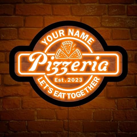 Customisable Pizzeria Neon Sign Light Cover