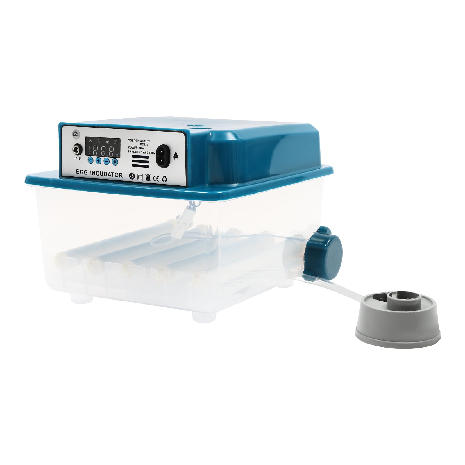 Incubatrice automatica da 16 uova, incubatrice, controllo della temperatura e paletta automatica per tutti i tipi di uova, incubatrice di uova