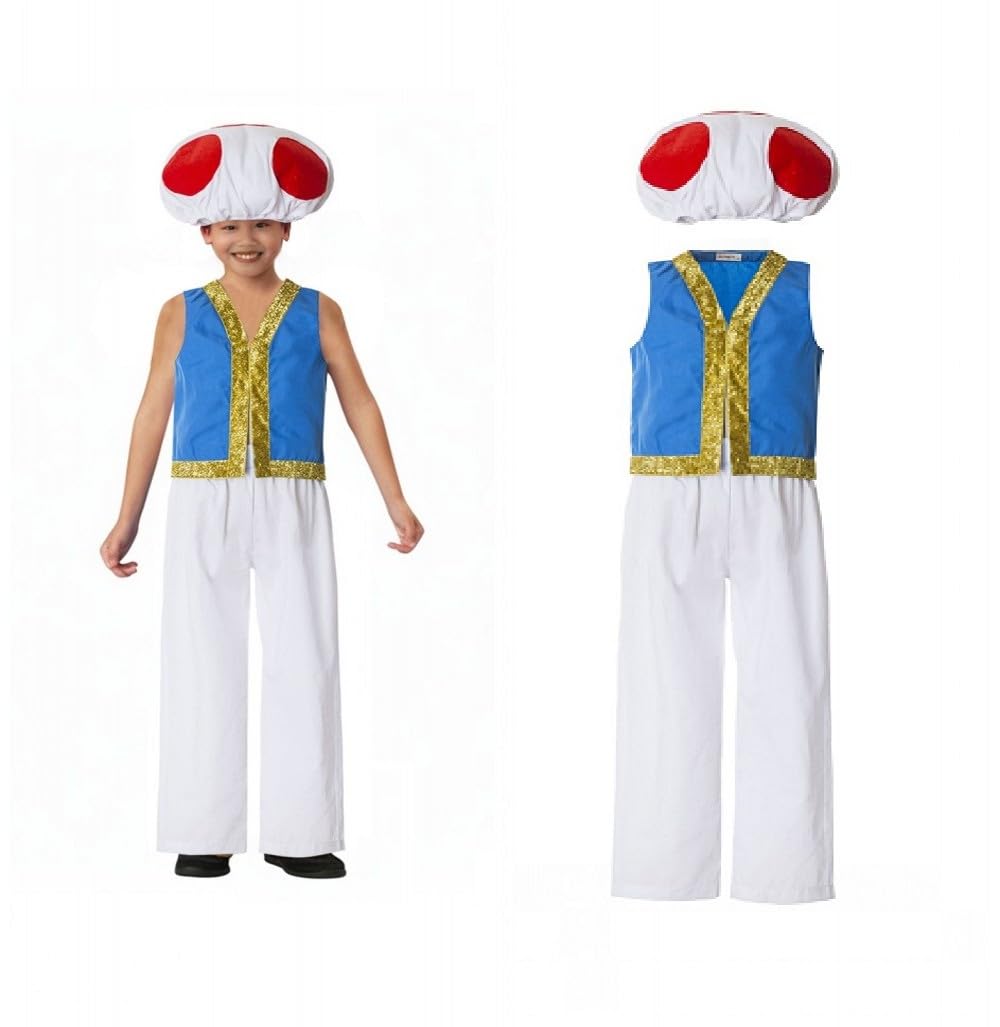 Mushroom Hat Toad Costume Toadstool Kids Costumes Toadette Super bros Toads Outfit