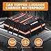 Kingfun Rooftop Cargo Carrier - Waterproof 15 Cubic Feet Car Roof Bag for All Vechicles with/Without Racks, Includes Anti-Slip Mat, 8 Reinforced Straps, 6 Door Hooks, Luggage Lock