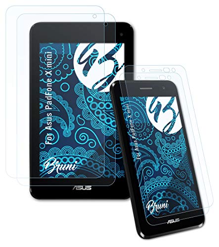 Bruni Protecteur d'écran Compatible avec ASUS PadFone X Mini Film Protecteur, Cristal Clair Écran Protecteur (Set de 2)