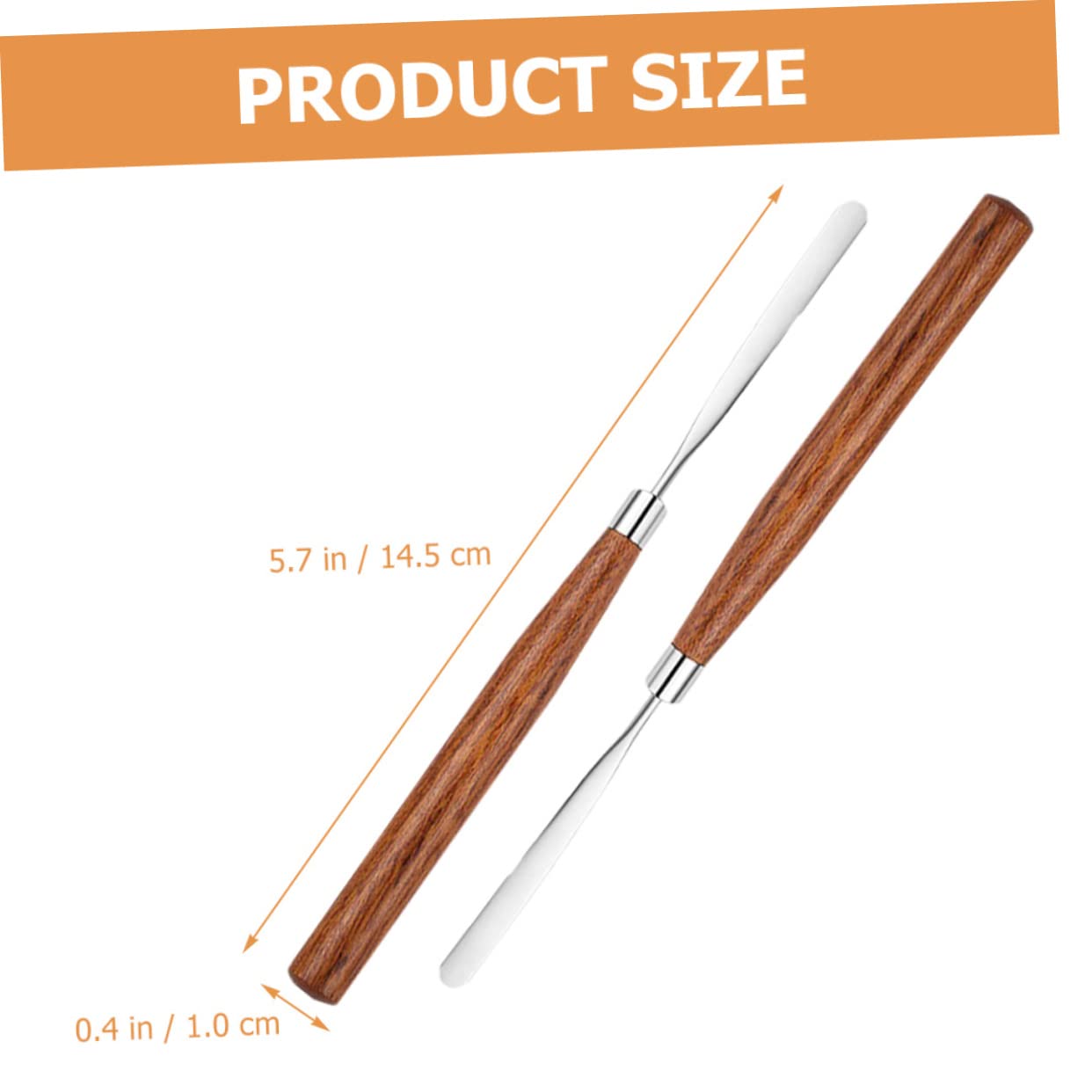 SOESFOUFU Makeup Palette Spatula 2pcs Foundation Mixing Tool Beauty Spatula for Home Professional Application