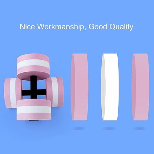 Miniatura 7 de 2 mancuernas para piscina, fitness, ejercicios aeróbicos acuáticos, mancuernas de piscina para ejercicio, juego de mancuernas de espuma EVA,