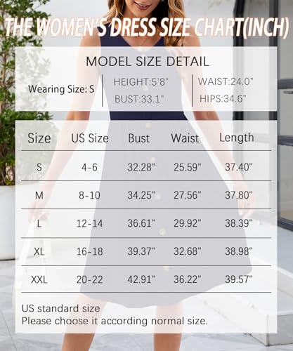 Image of KUOTAI Womens Summer Dresses Sleeveless Casual Loose Swing Button Down Midi Dress V-Neck Flowy A-Line Sundress