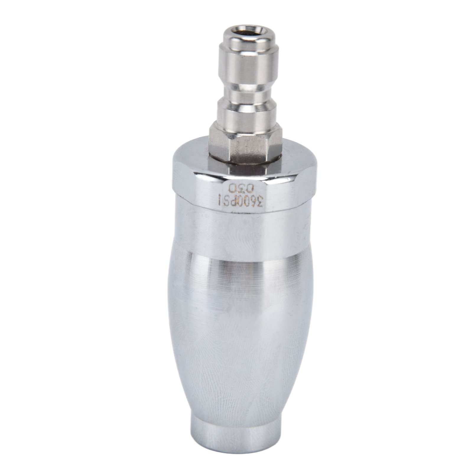 Auhx Silver Rotating Turbo Nozzle, High Pressure Washer Nozzle 3600Psi Stainless Steel For Highway