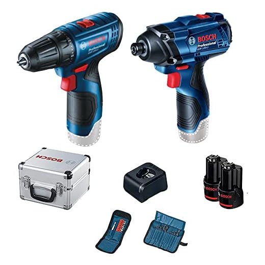 Bosch Kit Parafusadeira Gsr 120-Li E Chave De Impacto Gdr 120-Li 12V Com 2 Baterias 1 Carregador E 1 Maleta