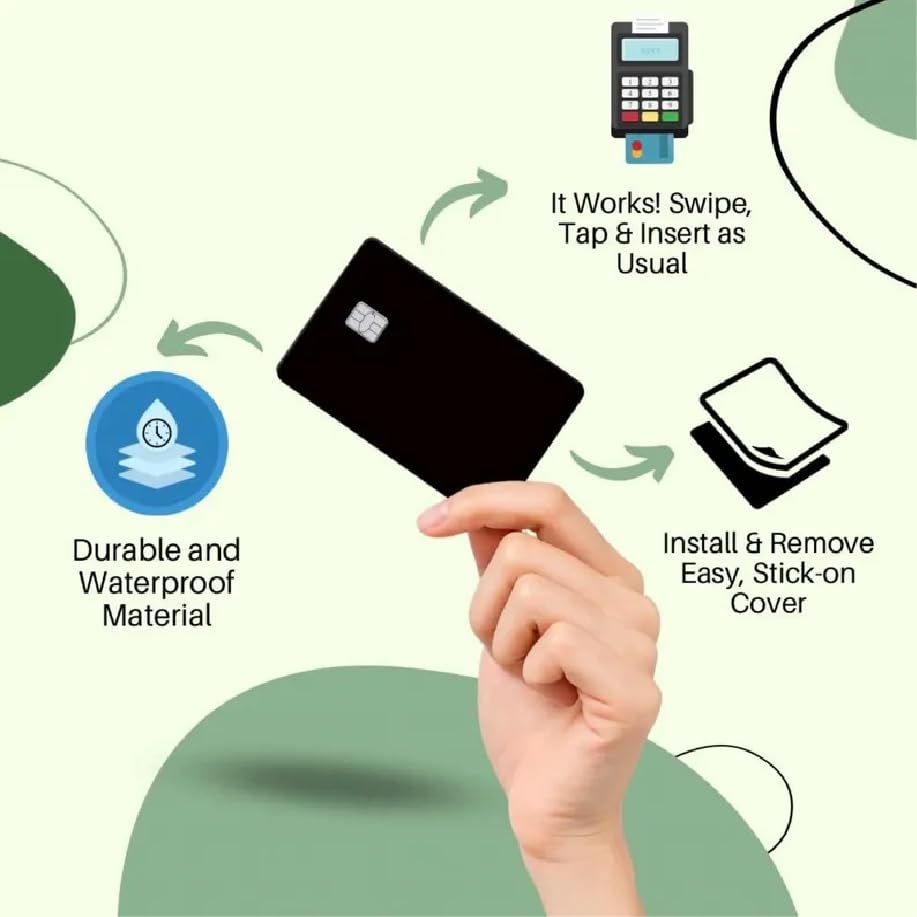 STICKER WORKSHOP credit card debit card ebt card sticker coating for protection and personalization style special bubble free adhesion scratch resistant surface waterproof uv printed long-lasting use4