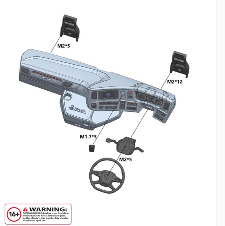 Amazon | 1/14 ROCmodel スカニア770S用 右ハンドル ダッシュボード