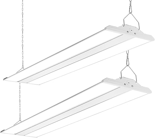 High Bay LED Shop Light 4FT 300W240W200W, 4000K5000K seleccionable 120-277V, luces lineales comerciales de alta bahía para taller de almacén, ETL 2