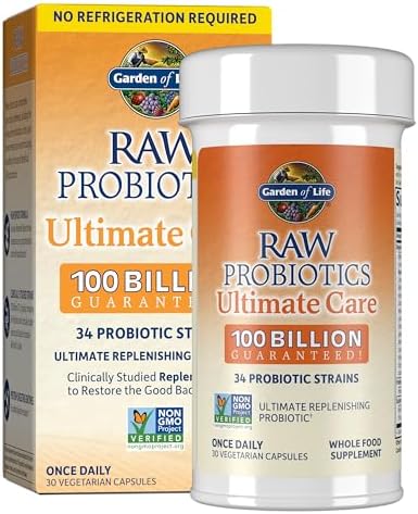 Garden of Life Raw Probiotics for Women and Men with Digestive En...