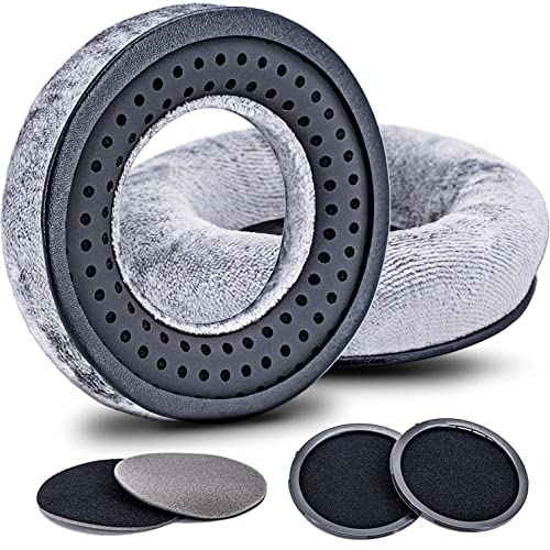 Almohadillas de reemplazo para auriculares MMX 300, DT 770, 880, 990, 1770, 1990 Pro, DT 177X, T 90 — Espuma viscoelástica más suave y mayor durabilidad (Gris) miniatura 1