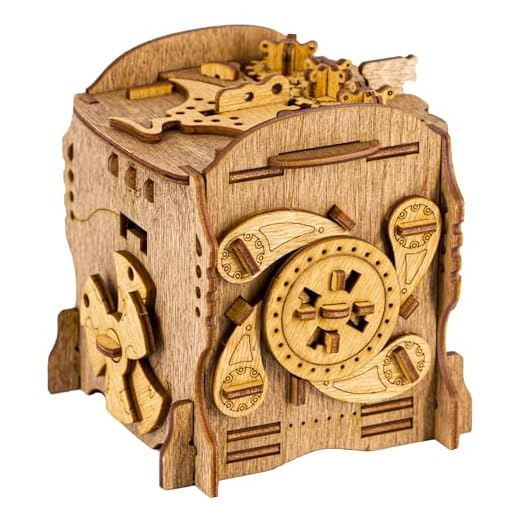 iDventure Cluebox - Captain's Nemo Nautilus - Escape Room Spiel - kniffeliges 3D Puzzlebox Holzpuzzel Rätsel - einzigartige Knobelspiele - Escape Box Spiele Für Erwachsene und Rätselbox für Kinder