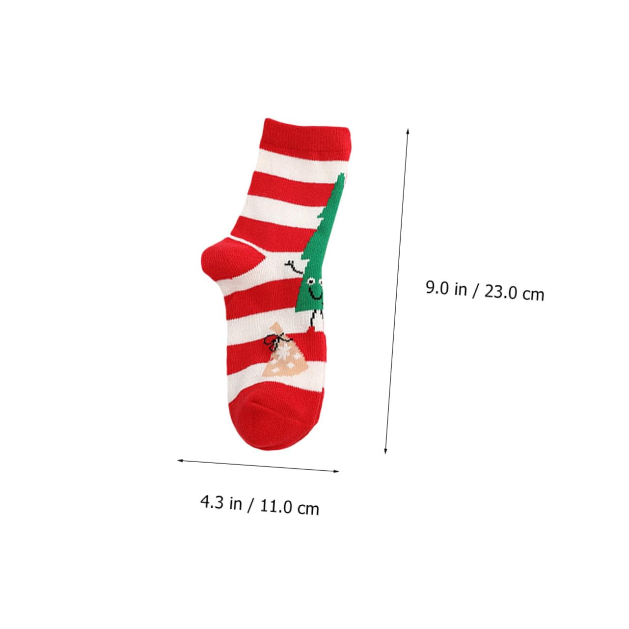 5pares Medias de Navidad de Dibujos Animados Calcetines Cálidos de Algodón para Calcetines de Otoño Invierno para Fiestas de Navidad