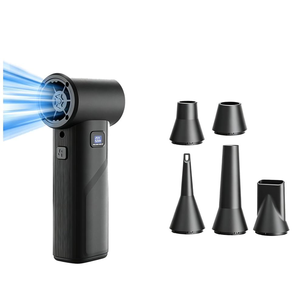 Aundhegrtt 110000 RPM Brushless Violent Air Blower Handheld Turbo Fan Air Blower 160G Thrust Highpowers Duct Fan