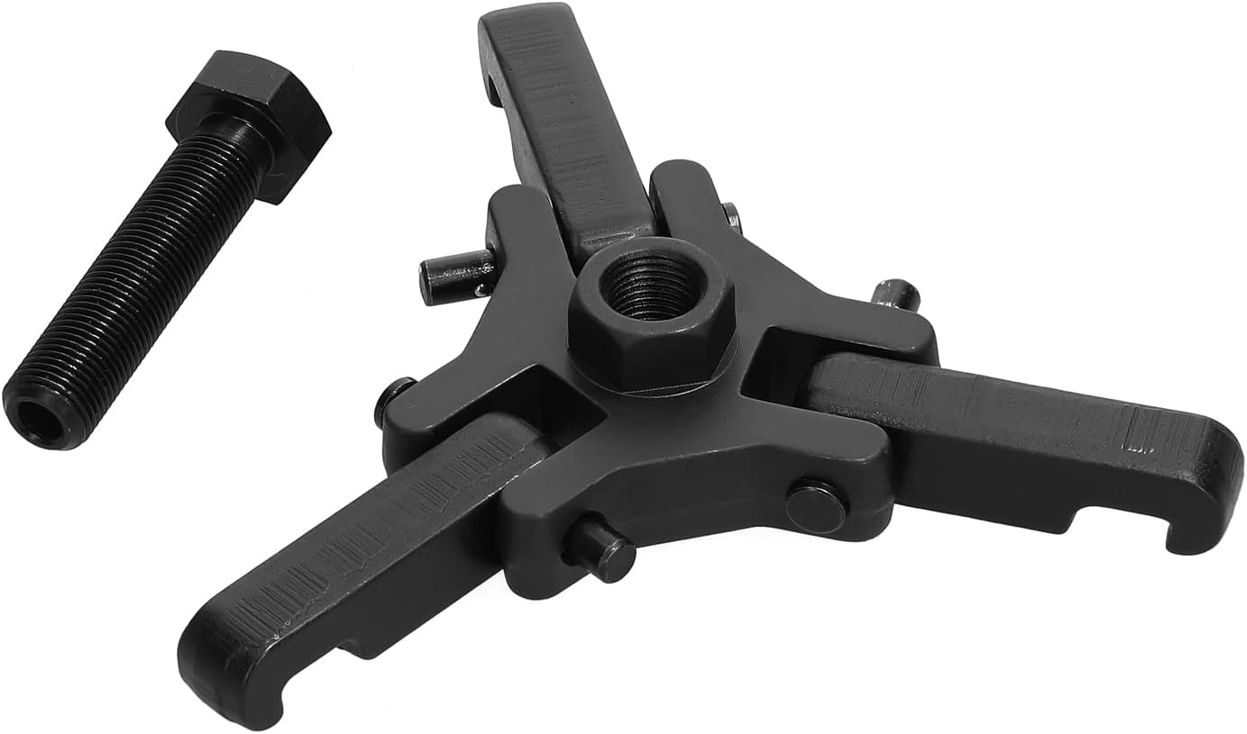 Rustproof Harmonic Balancer Crankshaft Pulley Puller Kit Three-jaw Belt Pulley Disassembly Damper Pulley Puller Kit