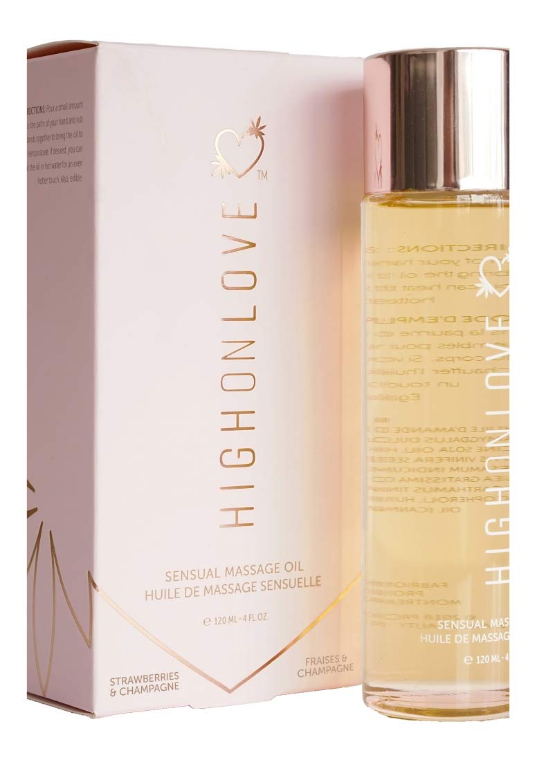 High On Love Olio da Massaggio Sensuale - Champagne/Fragola - 290 g
