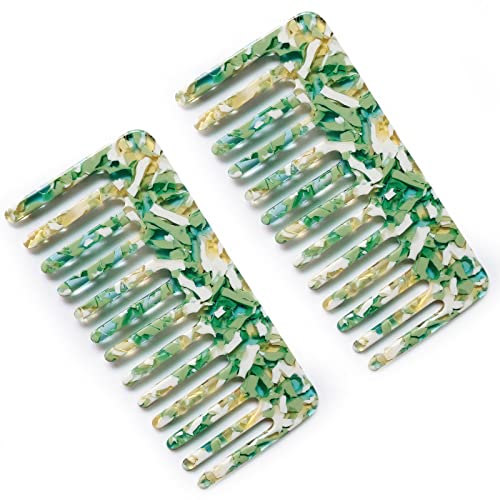 2 Peines desenredantes anchos unisex miniatura 1