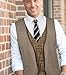COOFANDY Men's Business Suit Vest Slim Fit Dress Waistcoat Vests (X-Large, Khaki)