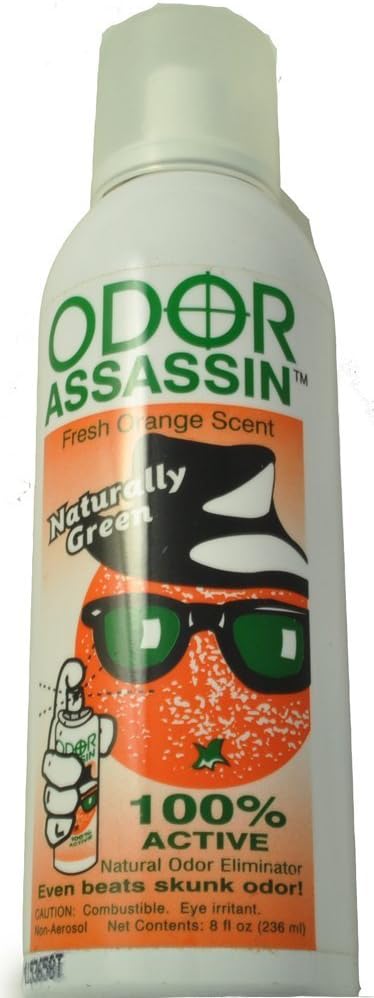 ODOR ASSASSIN Odor Eliminator Fresh Orange Scent, 8oz