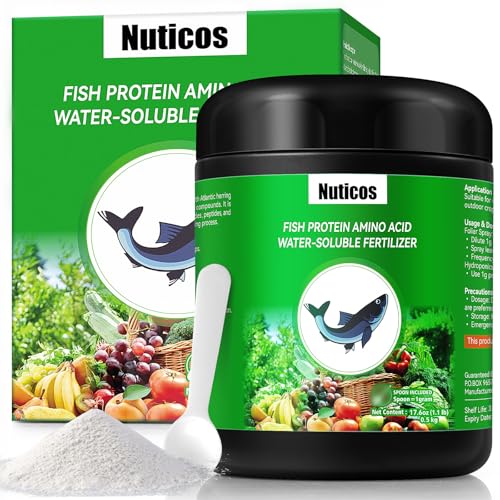 Nuticos 17.6oz Dried Fish Protein Concentrate Fertilizer 493 Gallons Yield
