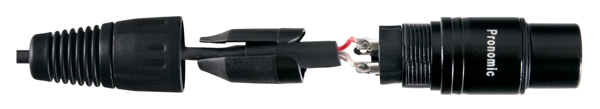 Showlite Pronomic Stage IECD-2.5 DMX Cable Híbrido C/DMX (Cable combinado para alimentación y señal DMX, longitud: 2,5 m) Negro