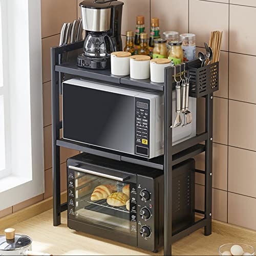 Étagère de rangement réglable micro-ondes pour organiser un petit comptoir - 2