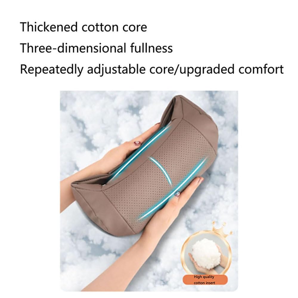Almohada Cervical para Vauxhall Crossland (Modelos de 2017 en adelante), cojín de Espuma viscoelástica para reposacabezas, Color Gris.
