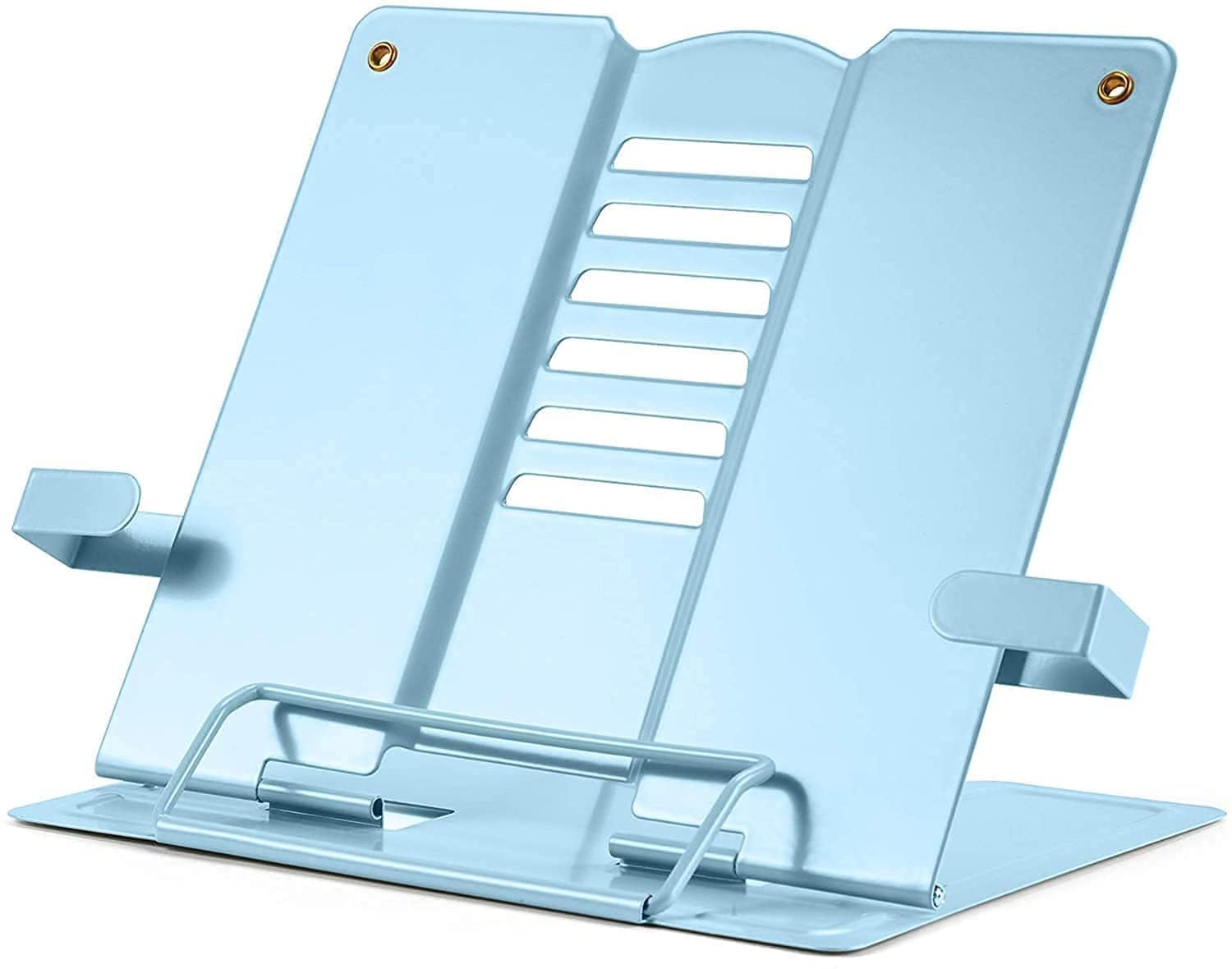 ZINLEY Metal Book Stand Holder | Book Stand for Reading Book Holder Adjustable Book Holder Use for Student,Reading at Home,Lectures and Presentations,Music Stand