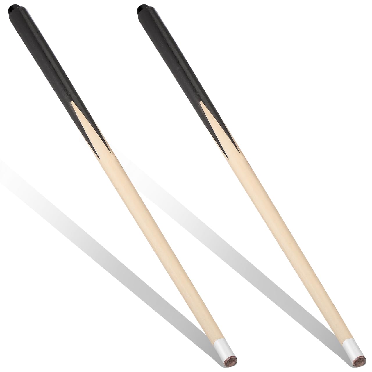 HANABASS 2PCS Mini Pool Cue Stick, 48cm Wooden Short Billiard House Cue Sticks for Kids Players Pool Table Short Practice Snooker