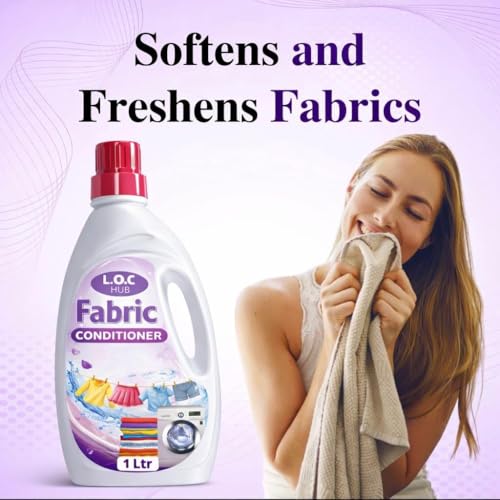 Image of Fabric Conditioner, Softens and Freshens Fabrics, Suitable for Top Load, Front Load, Bucket Wash, 1 Ltr (PURPLE)