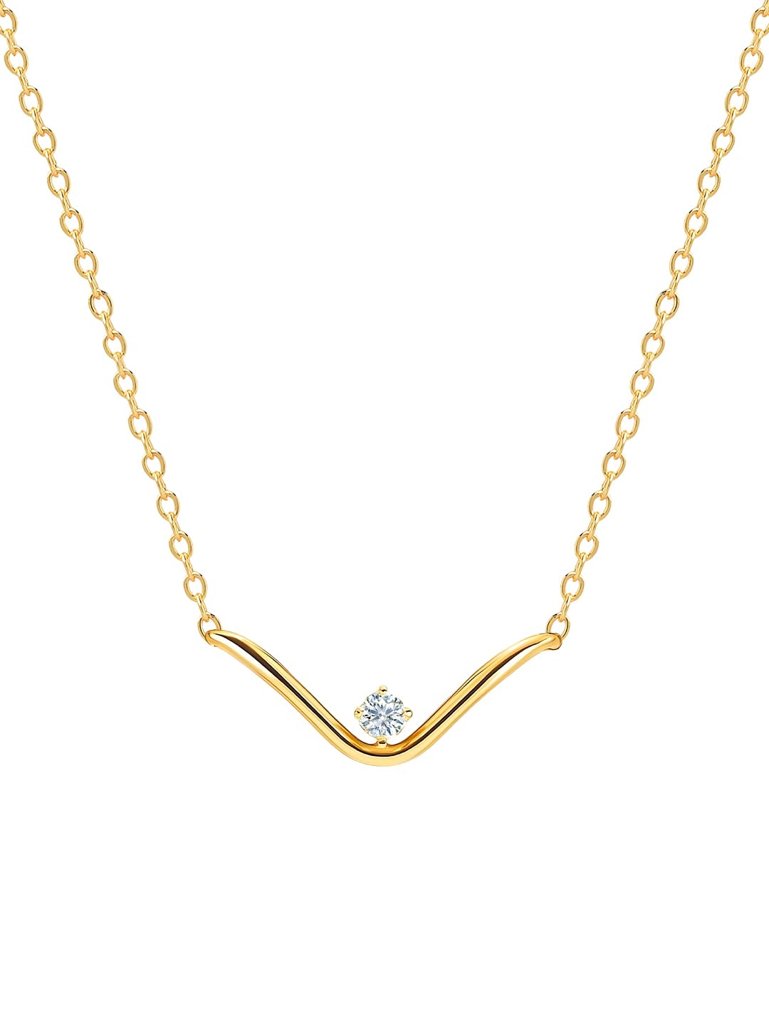 minutiae Crystal Cubic Zirconia Diamonds Pendant Charm Necklace for Women & Girls | Stylish Design with Extendable Chain | Skin Friendly and Ideal Gift For Multiple Occasion-picture-21