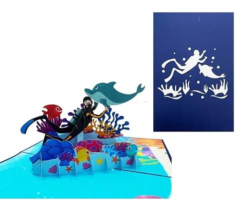 ETA 3D Pop-Up Scuba Diving Card