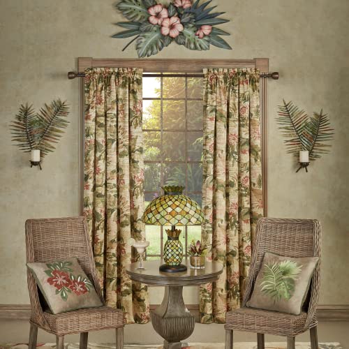 Exotic Tropical Palermo Fern Leaf Wall Sconces Green Set Of 2 - Themed Sconce Pair For Bedroom, Living Room, Kitchen #TOP1