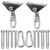 Sunnyglade 2 Pcs Heavy Duty Stainless Steel Swing Hanger 360°Rotate Permanent Antirust Hanging Kit...