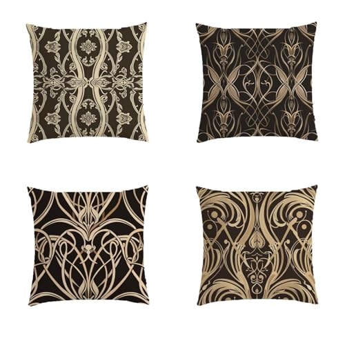 Housse coussin exterieur geometrique lavable et impermeable avec impression double face - 2