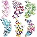 Produktbild Crazy-m 72 Stück 3D Schmetterling Aufkleber Wandsticker Wandtattoo Wanddeko für Wohnung, Raumdekoration Klebepunkten+ Magnet Raumdekoration mit klebebuttons und Magnet