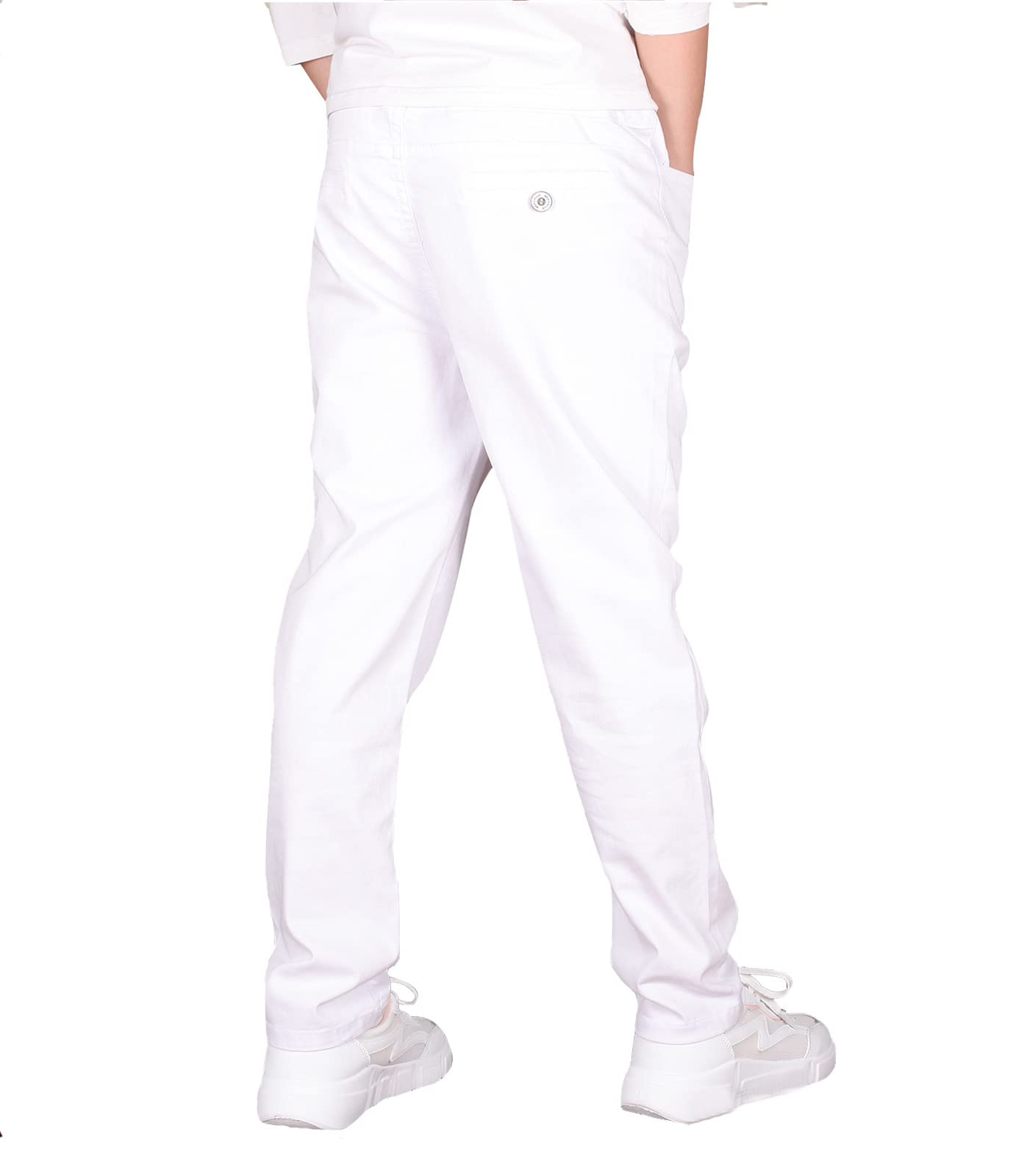 CAMLAKEE Pantaloni Cargo Bambini Jogger Bambino con elastico in vita