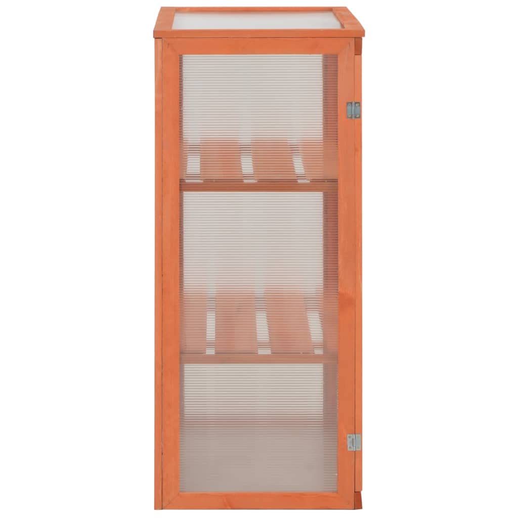 Armario de invernadero de madera, 75 x 47 x 109 cm, resistente a la intemperie, con 2 estantes para cultivo, tomates, verduras, balcón, terraza, protección contra heladas, madera y placa de