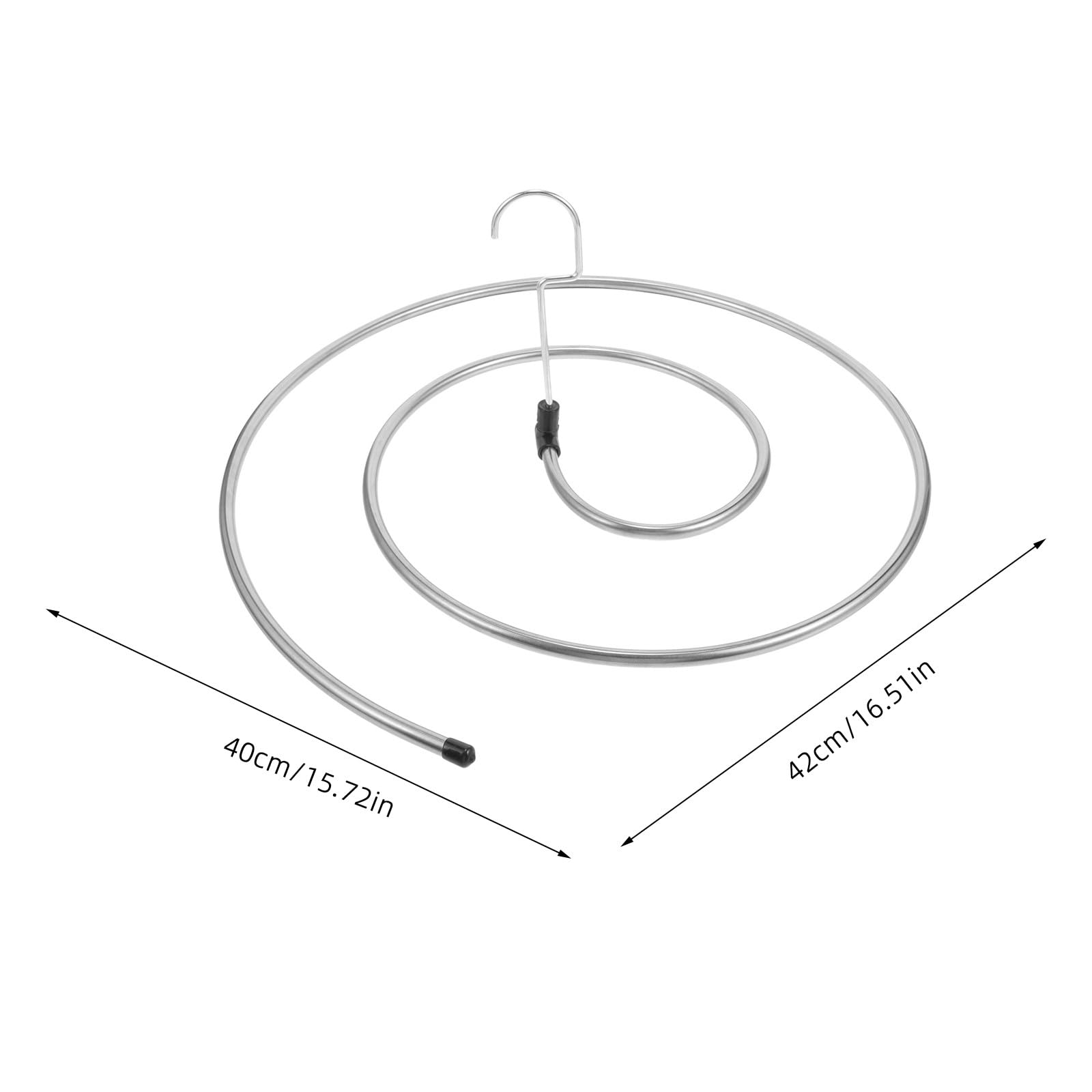 Stendibiancheria Spirale Rotante in Acciaio Inox 14X15 Pollici Set 2 Pezzi per Lenzuola Coperte Asciugamani Uso Interno e Giardino Stili multipli