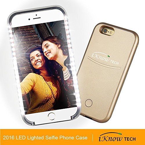 iPhone 6 Plus / 6S Plus Case, iKNOWTECH Luxury Night Selfie Light Cover Bumper Case Photo Self LED Lightning for Apple iPhone 6 Plus / 6S Plus 5.5