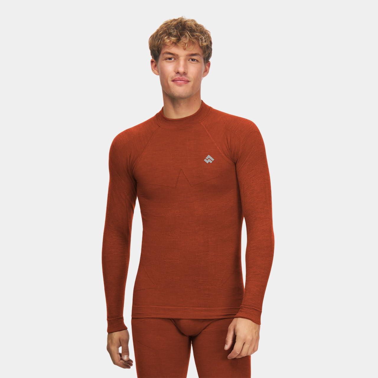 Alpinus Bielizna termoaktywna unisex Set Merino Aoraki pomarańczowe GT11910