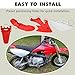 CRF50 Plastics Kit, SSR 125 Plastics Kit Compatible with Honda CRF50 XR50 SDG SSR 107 110 125 Pit Dirt Bike, Red White XR50 Fender Kit with Bolt Work Fairing