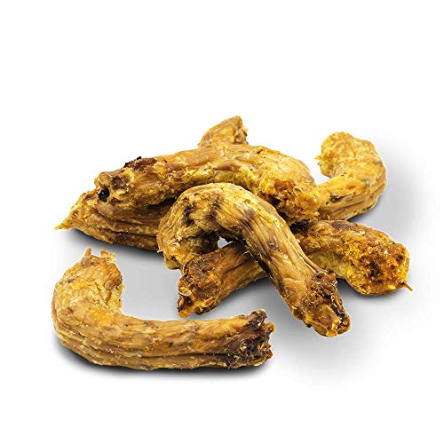 naftie Kausnacks Hühnerhälse getrocknet - für artige Hunde - Vitamine Proteine Calcium - Kauartikel Barf-Snacks Leckerli Training & Belohnung - 250g