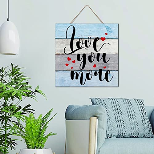 Décoration murale en bois de qualité supérieure Love You More pour intérieur élégant