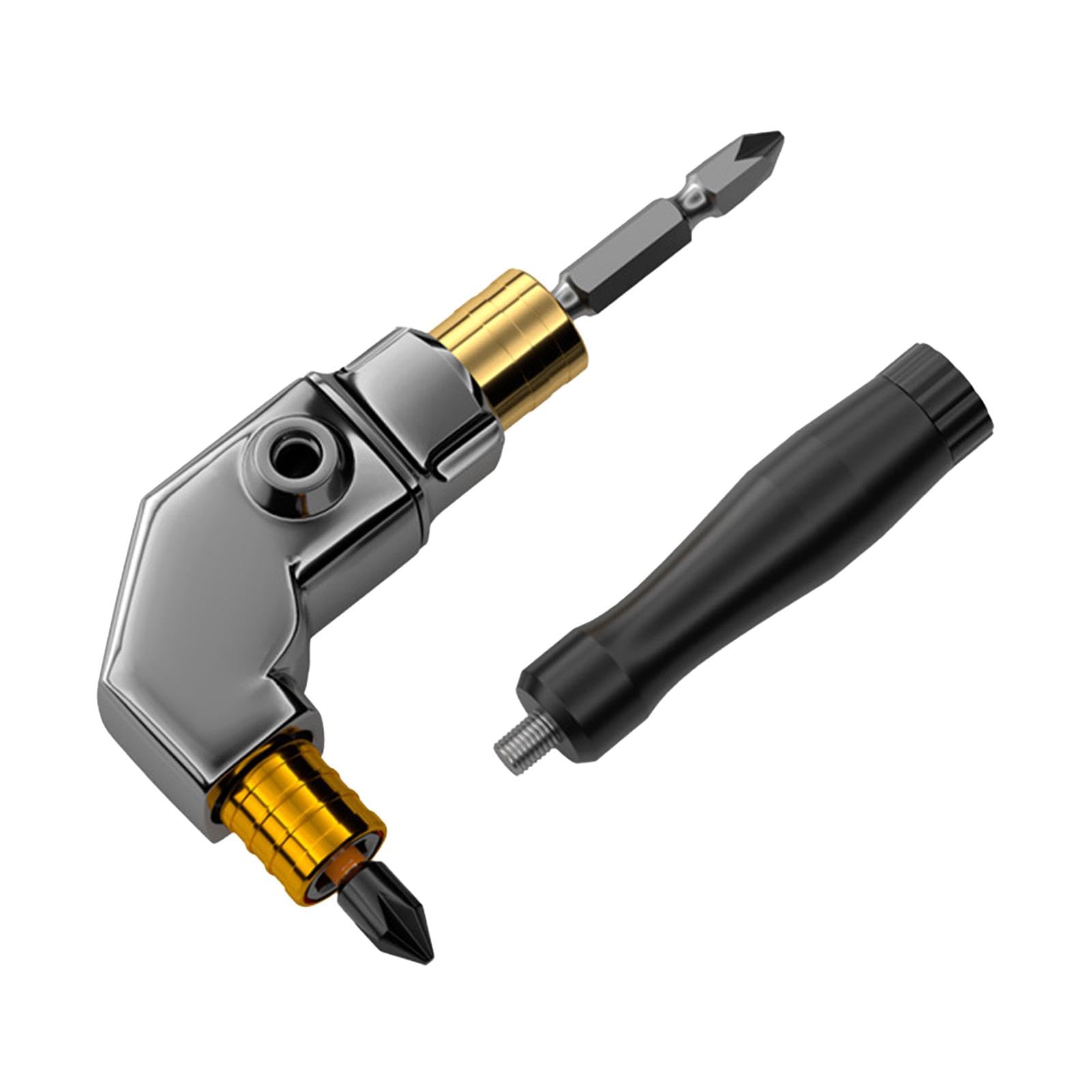 Adaptador de ángulo Recto para Taladro Eléctrico, Accesorio para Herramienta de Extensión, Pieza Convertidora, Acero de Alta Resistencia, Adecuado Par, S