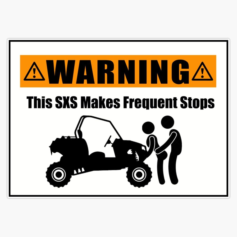 Leyland Designs "Is My Sxs Okay?" UTV Rollover Sticker - Outdoor Rated Vinyl Decal (5") - View #11