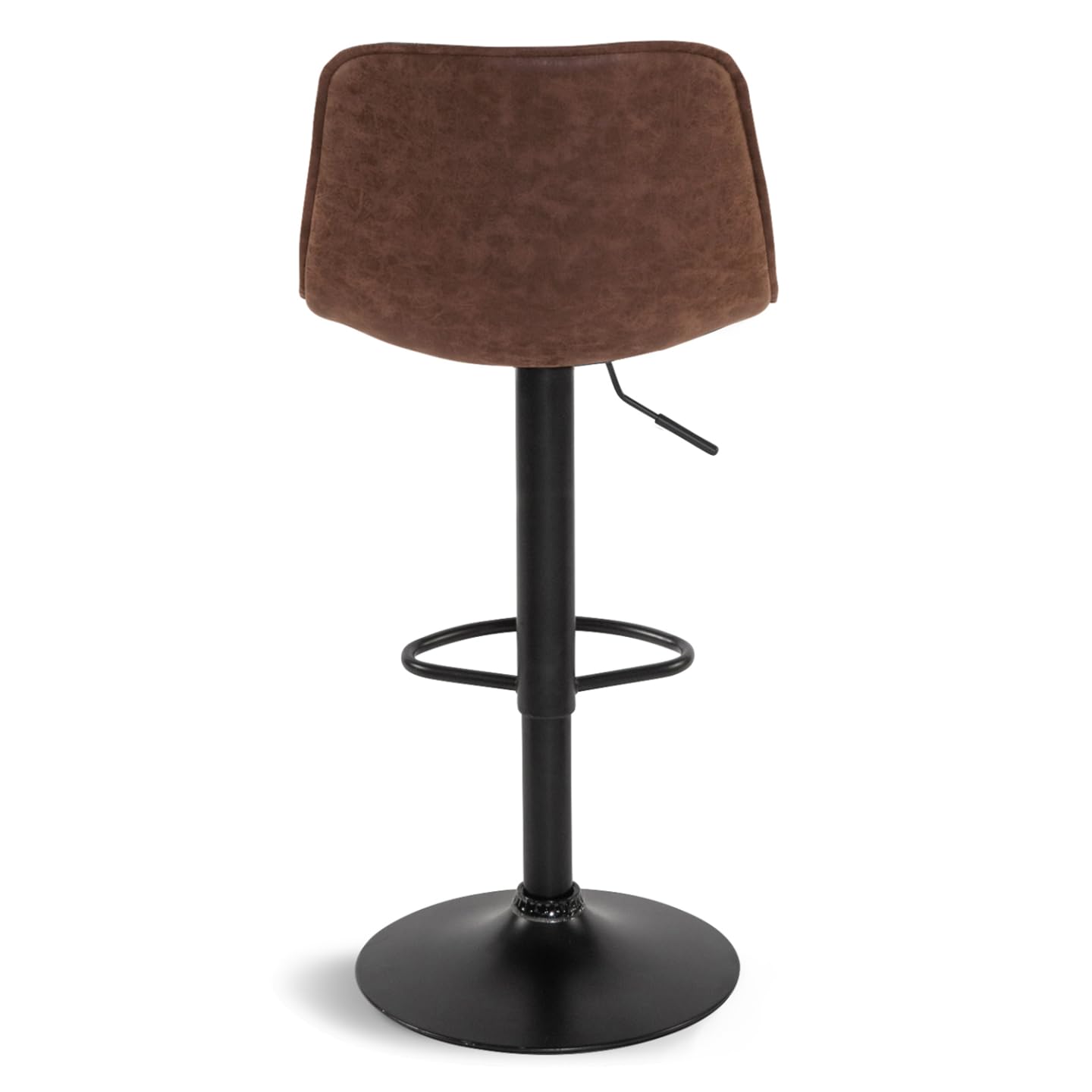 IDMarket - Lot de 4 tabourets de Bar Denver Marron Vintage